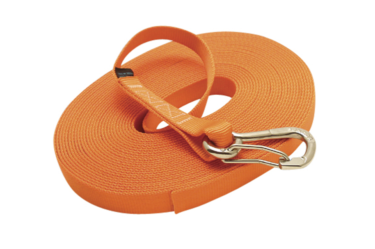 Single Jackline with Clip - Orange, nylon webbing, stainless steel heavy duty harness clip, C0240-0035-H-O, C0240-0045-H-O, C0240-0055-H-O Single Jackline with Clip - Orange, nylon webbing, stainless steel heavy duty harness clip, C0240-0035-H-O, C0240-0045-H-O, C0240-0055-H-O